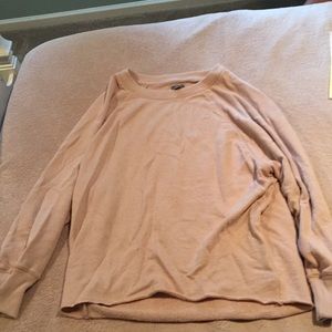 Long sleeve crew #throwoversweater